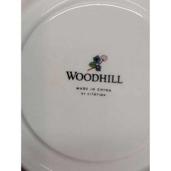 Woodhill by Citation Floral Design Flat Coffee Cup and Saucer Set of 2 - Picture 11 of 11